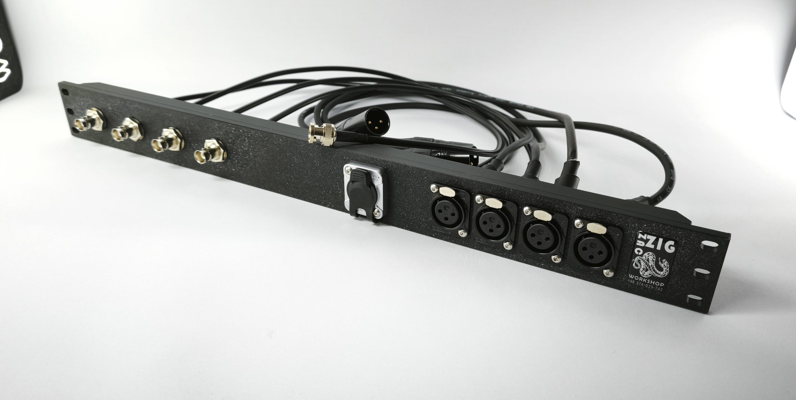 Krosownica rack 1U na zamówienie | XLR, BNC, etherCON i inne - obrazek 5