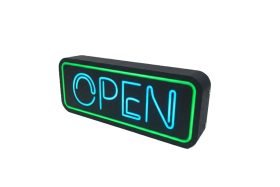 Dekoracyjna lampka LED - OPEN- 25cm znak