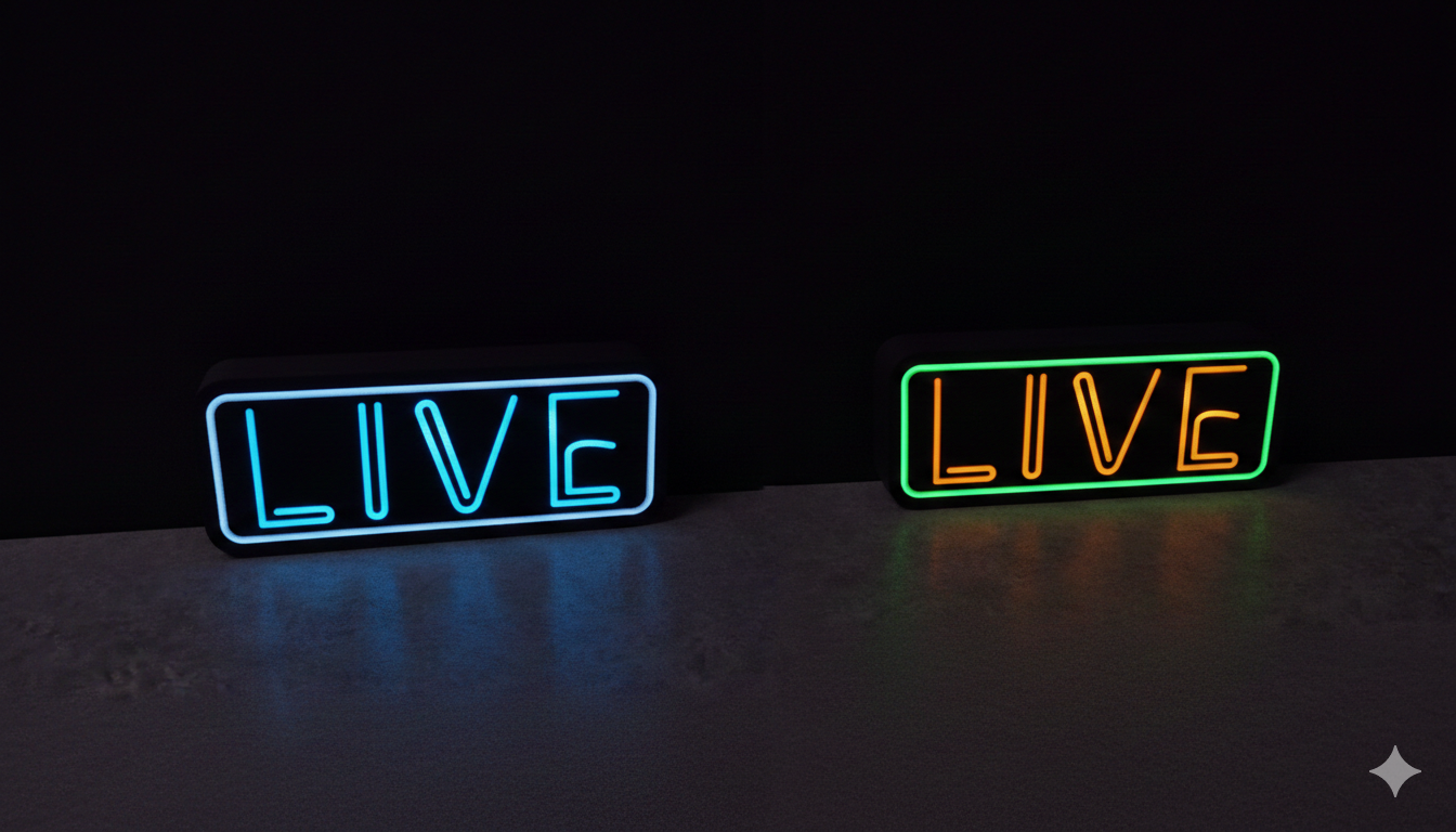 Dekoracyjna lampka LED - LIVE - 25cm znak - Image 5
