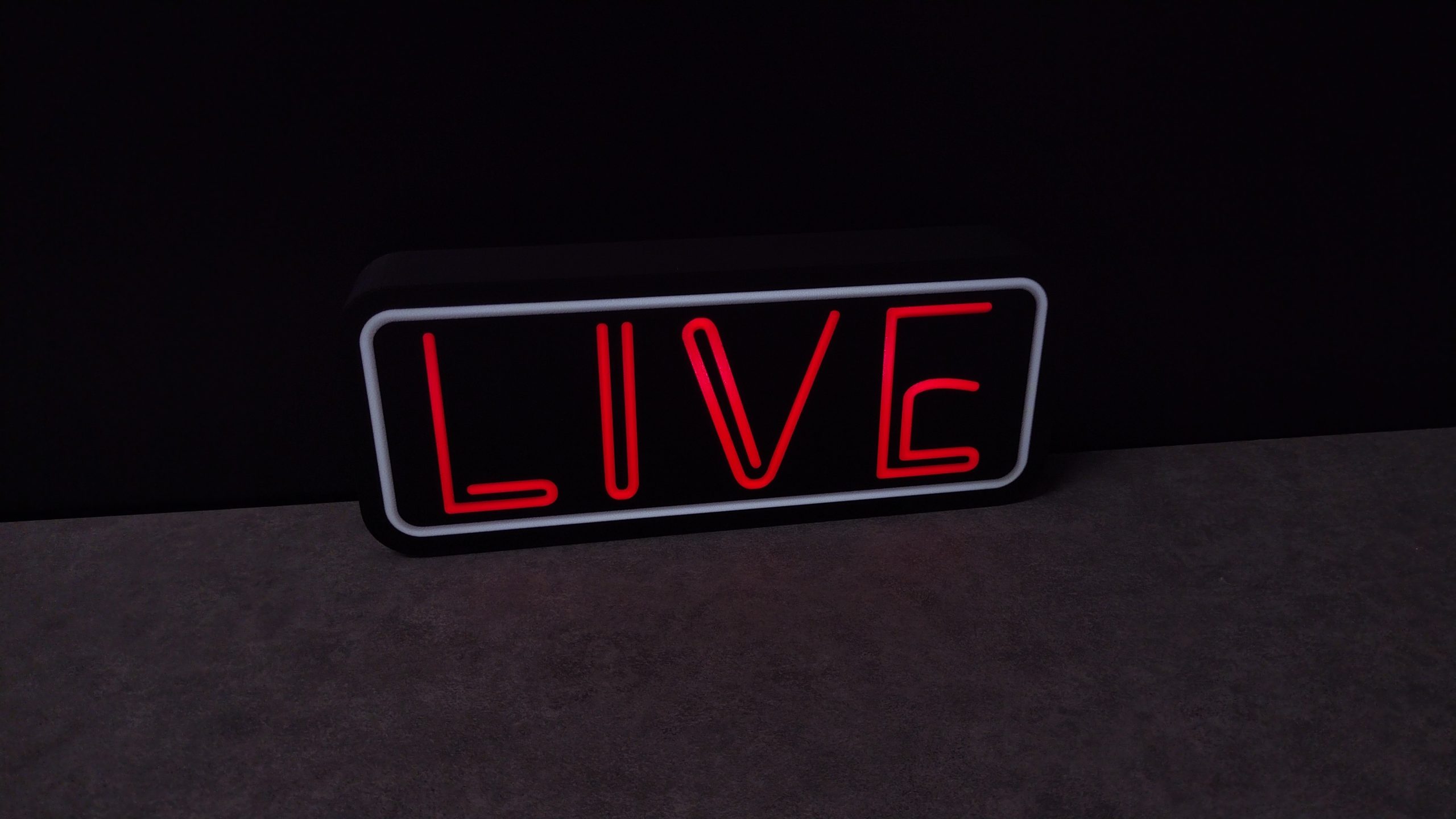Dekoracyjna lampka LED - LIVE - 25cm znak - Image 8