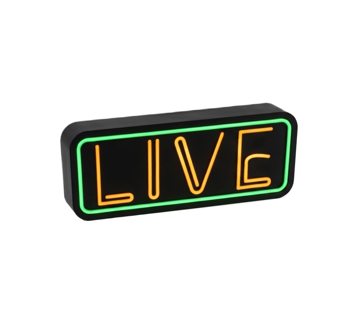 Dekoracyjna lampka LED - LIVE - 25cm znak