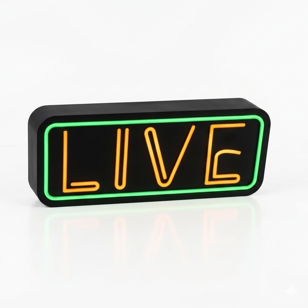 Dekoracyjna lampka LED - LIVE - 25cm znak - Image 10