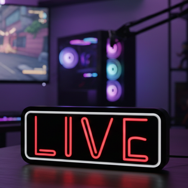 Dekoracyjna lampka LED - LIVE - 25cm znak - Image 12