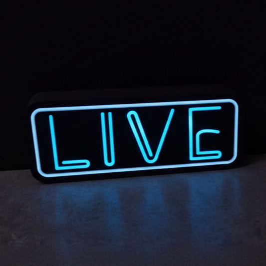 Dekoracyjna lampka LED - LIVE - 25cm znak - Image 7
