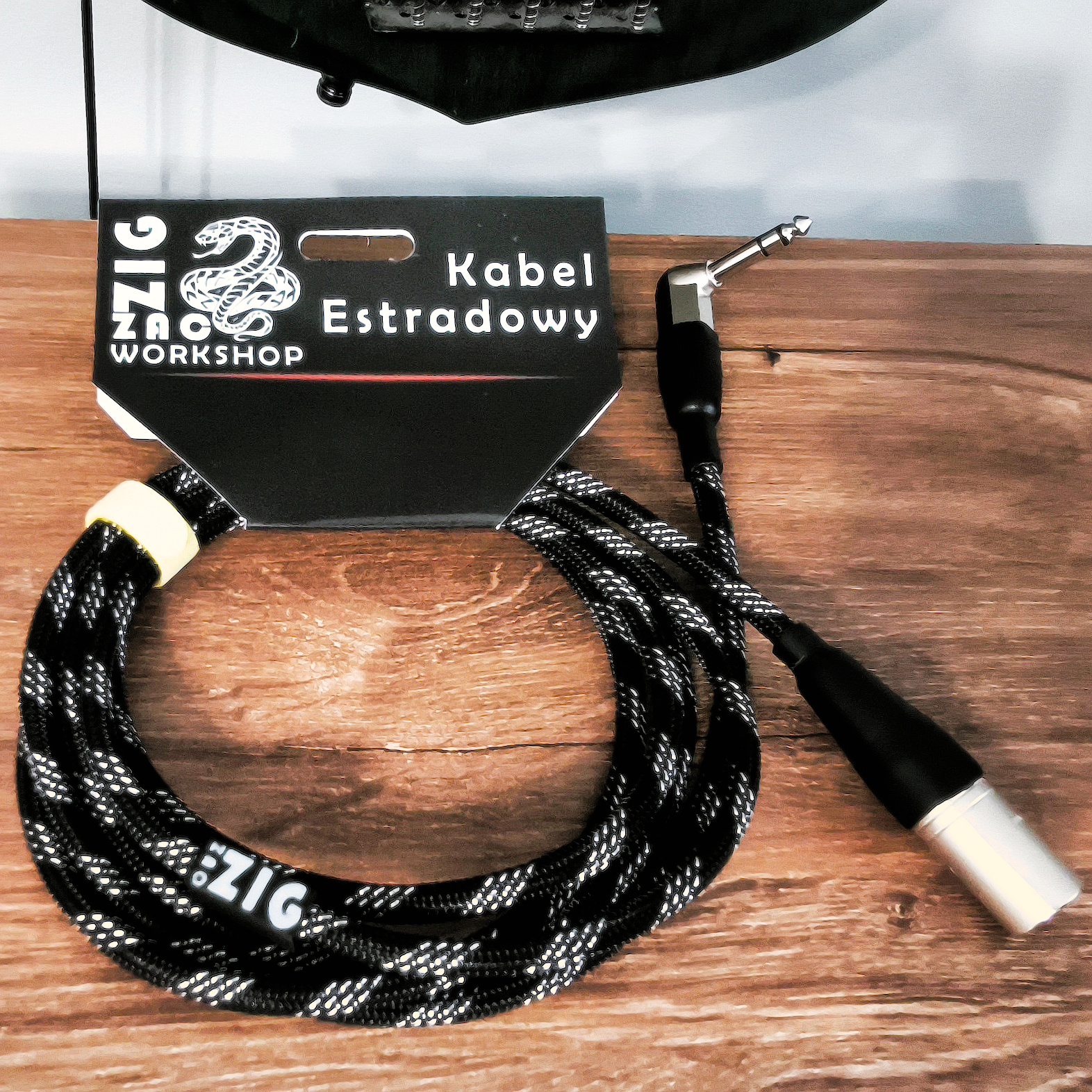 Kabel XLR – TRS kątowy w oplocie - do Behringer PM1 - obrazek 2