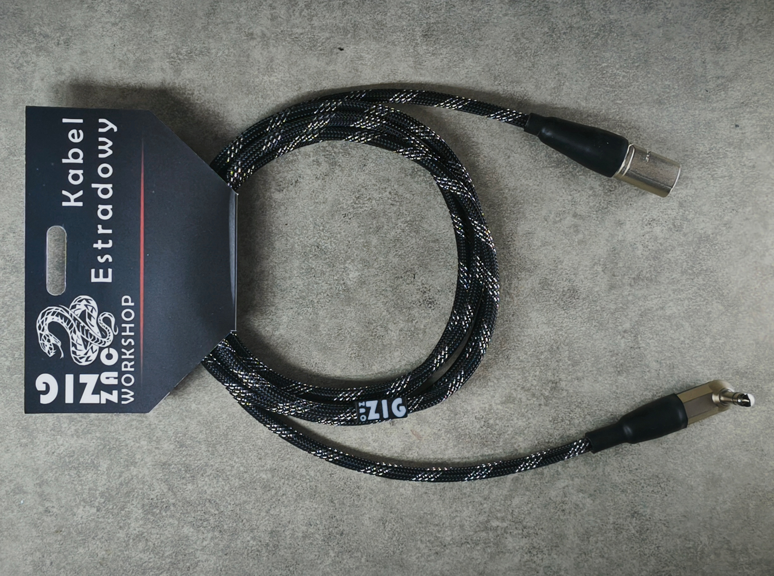 Kabel XLR – TRS kątowy w oplocie - do Behringer PM1 - obrazek 5